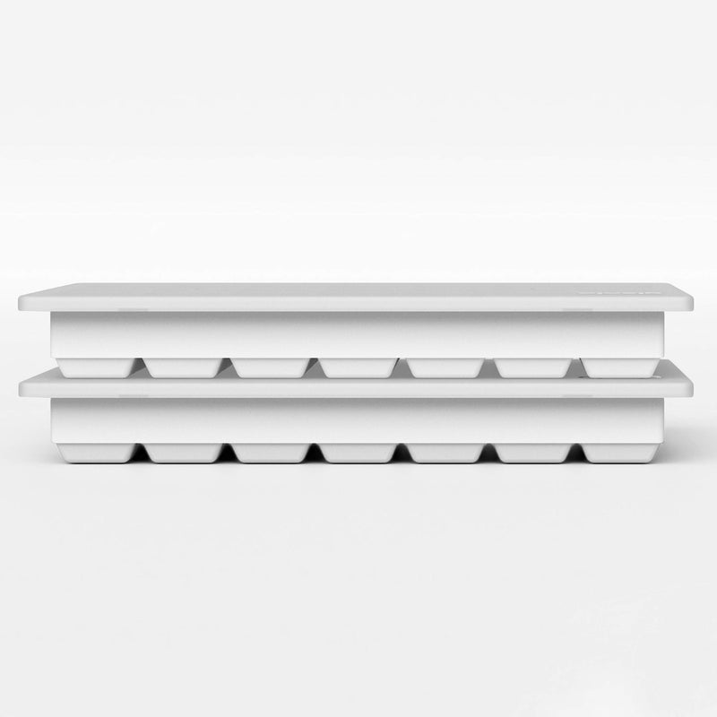 glacio Ice Cube Tray â€“ Small Silicone Molds with Lids, BPA-Free and Flexible for Cocktails and Beverages â€“ Set of 2 - Image 3