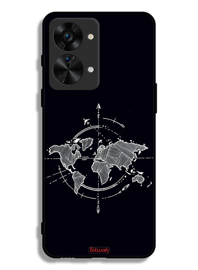 Tolwak OnePlus Nord 2T 5G Protective Case Cover Compass Art  - Image 2