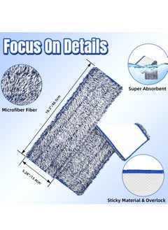 Excefore Mop Pads for Bona, 3 Pack Microfiber Dusting Pad for Bona Family of Mops, Washable & Reusable Refills, Mop Pads Refill for Hard Surface Floors  - Image 3