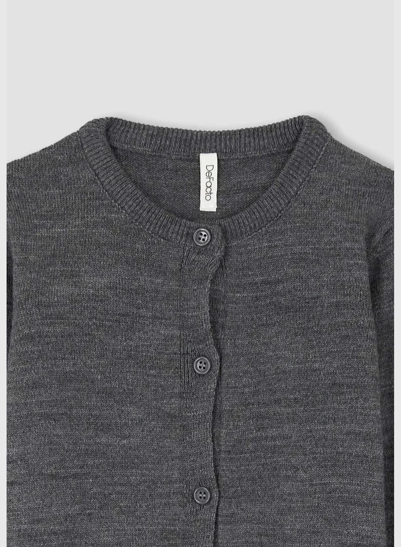 DeFacto Long Sleeve Button Down Cardigan