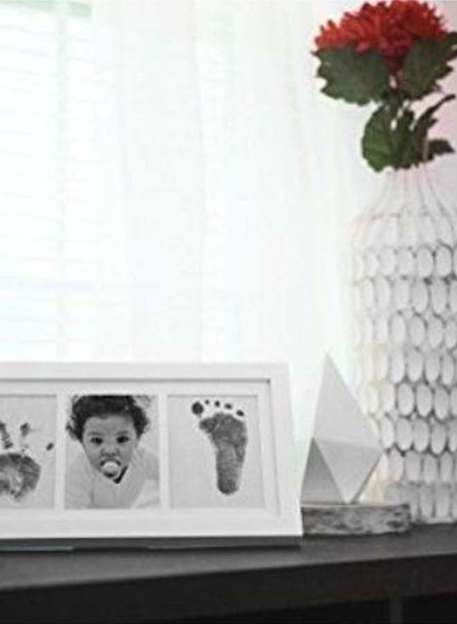 Vichens Baby Handprint And Footprint Photo Frame Plaster Kit - Image 2