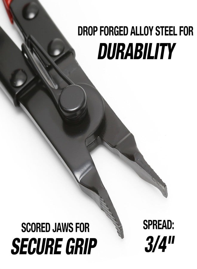 OEMTOOLS 25354 Angle Tip Lock Ring Pliers, Spread Snap Rings on Brakes, Pedal Shafts, Clutch Shafts, Transmissions, Piston Rings, and More with These Mechanic’s Pliers - Image 3