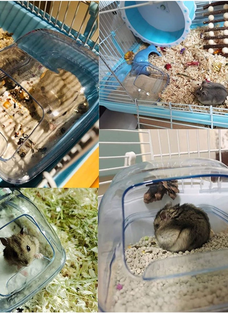 Y&D Hamster Sand Bath Container Large Transparent Plastic Toilet with Scoop Set for Small Pet Animals Cage Accessories Lemming Chinchilla Gerbil Little Animal Mouse  - Image 3