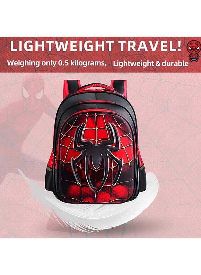 Beauenty 3D Marvel Heroes School Bag, Large School Bags for Boys High-Capacity and Waterproof With Stationery Box Kids School Bag.Spider Man Backpack School Bag for Boys Girls 6-12 Year Old - Image 5