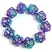 SmartDealsPro 10Pack 20 Sided Dice D20 Polyhedral Dice for DND RPG MTG Table Game Glitter GreenPurple - Image 2