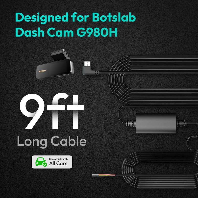 BOTSLAB Hardwire Kit, Suitable for Dash Cam G980H (Type-C Port) - Image 4