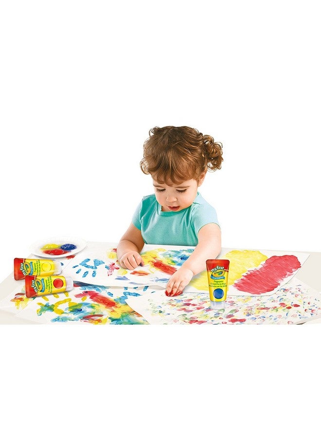 Crayola My First Fingerpaint Kit, Washable Paint, Gifts, Ages 1, 2, 3, 4, 5 - Image 3