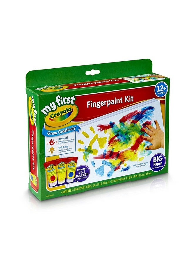 Crayola My First Fingerpaint Kit, Washable Paint, Gifts, Ages 1, 2, 3, 4, 5 - Image 1