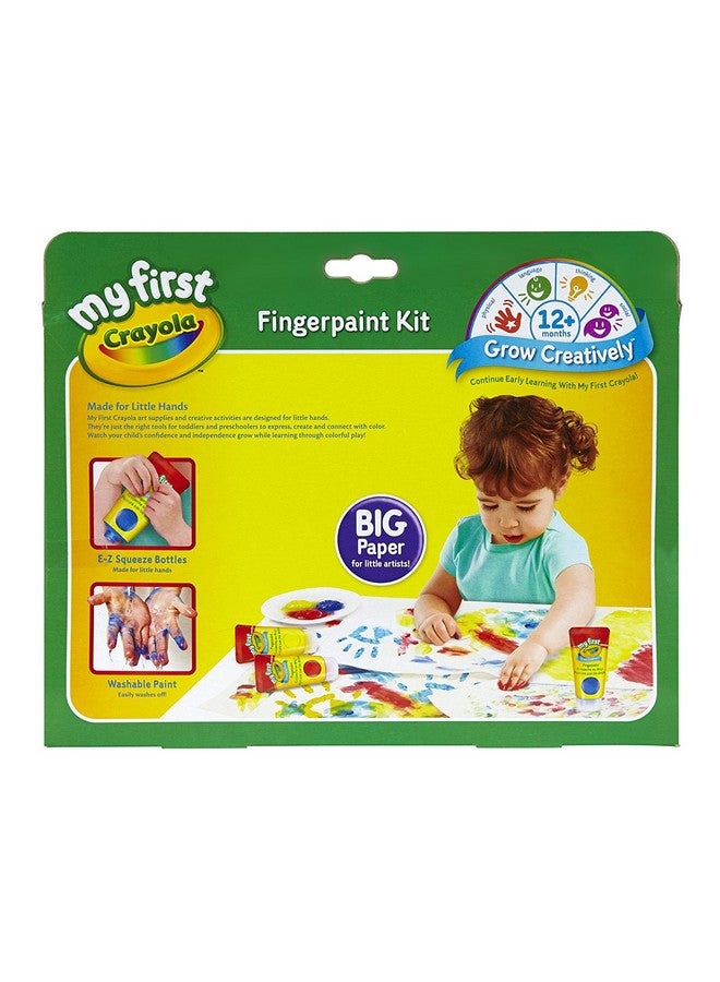 Crayola My First Fingerpaint Kit, Washable Paint, Gifts, Ages 1, 2, 3, 4, 5 - Image 2
