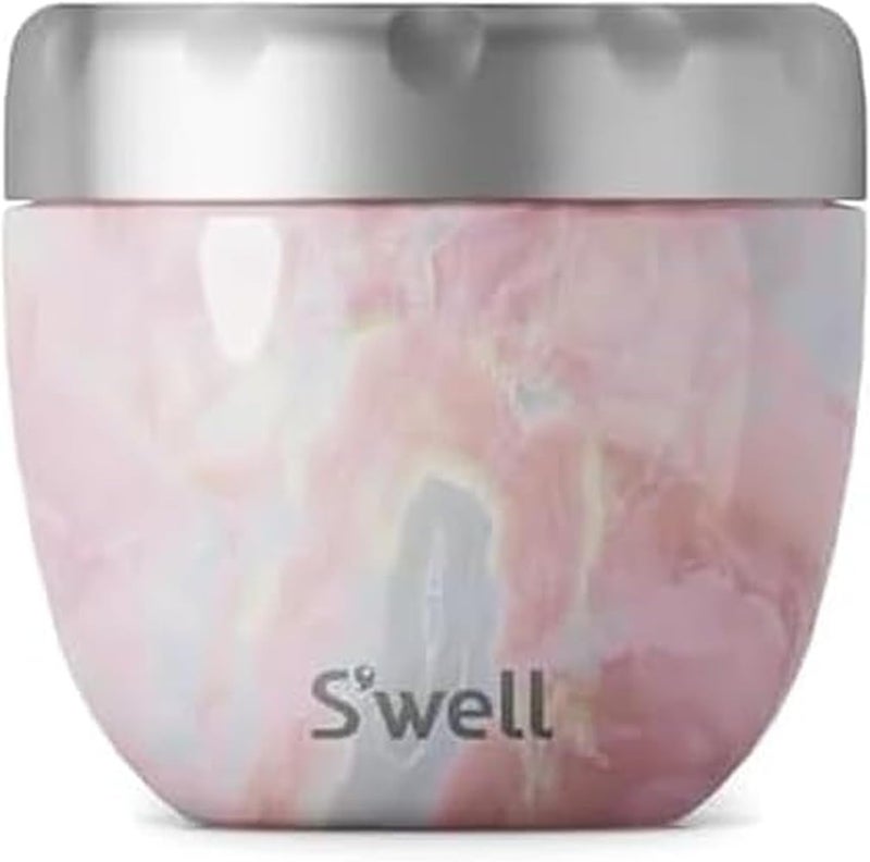 S'well Stainless Steel Food Bowls – 21.5oz - Geode Rose Eats - Triple-Layered Vacuum-Insulated Containers Keeps Food Cold for 11 Hours and Hot for 7 - Condensation-Free, Leak-Free, and Dishwasher-Safe - Image 1