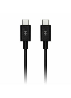 OEM T-Mobile USB-C to USB-C Charging Cable 6ft - Charger Sync Cord for Samsung Galaxy S20 / S20+ / S20 Ultra/Note 10 Plus / A80, Google Pixel 2/3 / 3a / 4 XL, Apple iPad Pro 2018