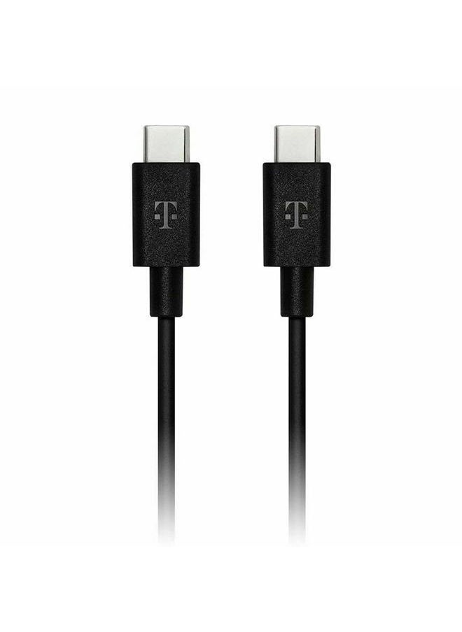 Petories - OEM T-Mobile USB-C to USB-C Charging Cable 6ft - Charger Sync Cord for Samsung Galaxy S20 / S20+ / S20 Ultra/Note 10 Plus / A80, Google Pixel 2/3 / 3a / 4 XL, Apple iPad Pro 2018 - Image 1