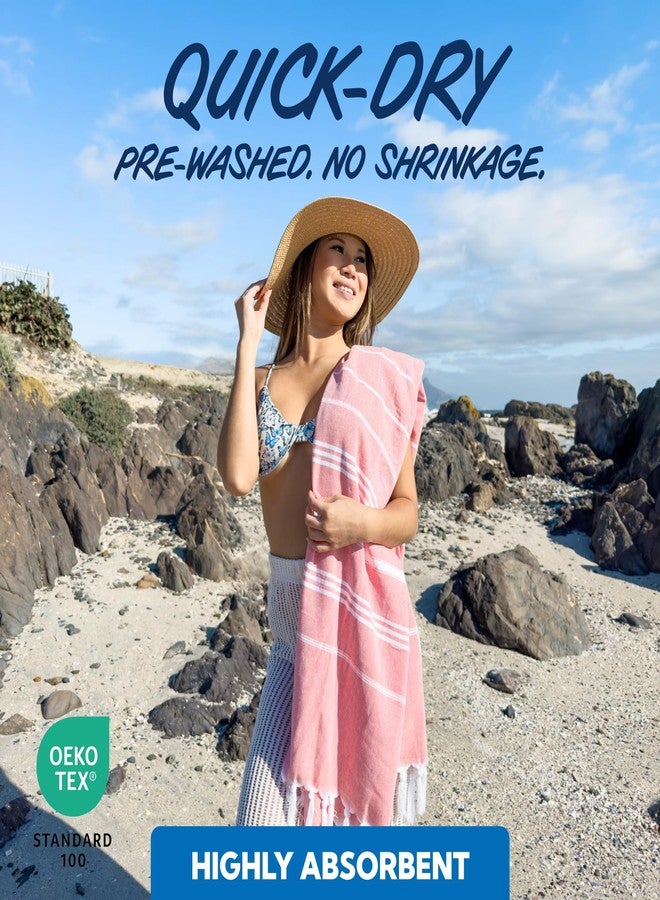 SUN NINJA Turkish Beach Towel, Quick Dry Sand Free Beach Towels for Adults and Kids, Lightweight and Highly Absorbent Travel Towel, Extra Large and Ultra Soft, 38X71 Inch - Image 4