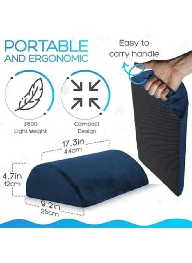Memory Foam Foot Rest Under Desk – Ergonomic 2-in-1 Foot Stool for Office, Gaming & Home Use - Image 3