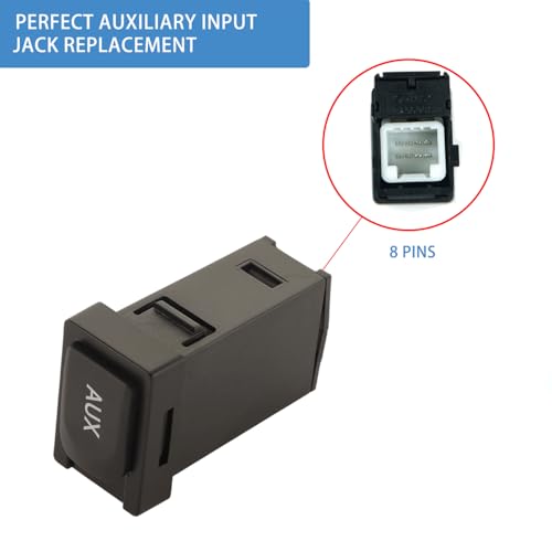YMHHefy 86190-02010 Aux Port Input Auxiliary Jack Adapter Compatible with Toyota 09-13 Corolla 07-14 Tundra 09-12 Tacoma 09-11 RAV4 10-11 Highlander 08-10 Avalon 08-14 Sequoia - Image 4