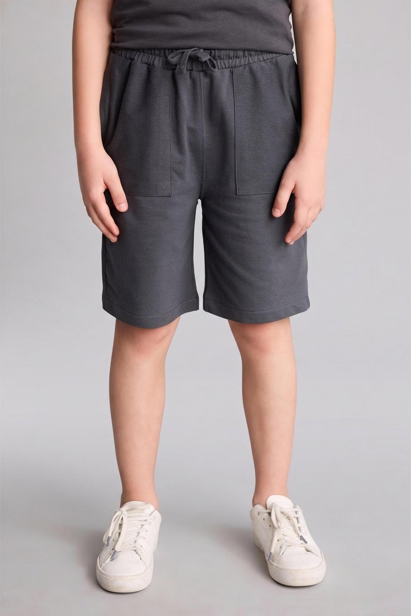 DeFacto Grey Boy Boy Regular Fit Shorts Casual - Image 5