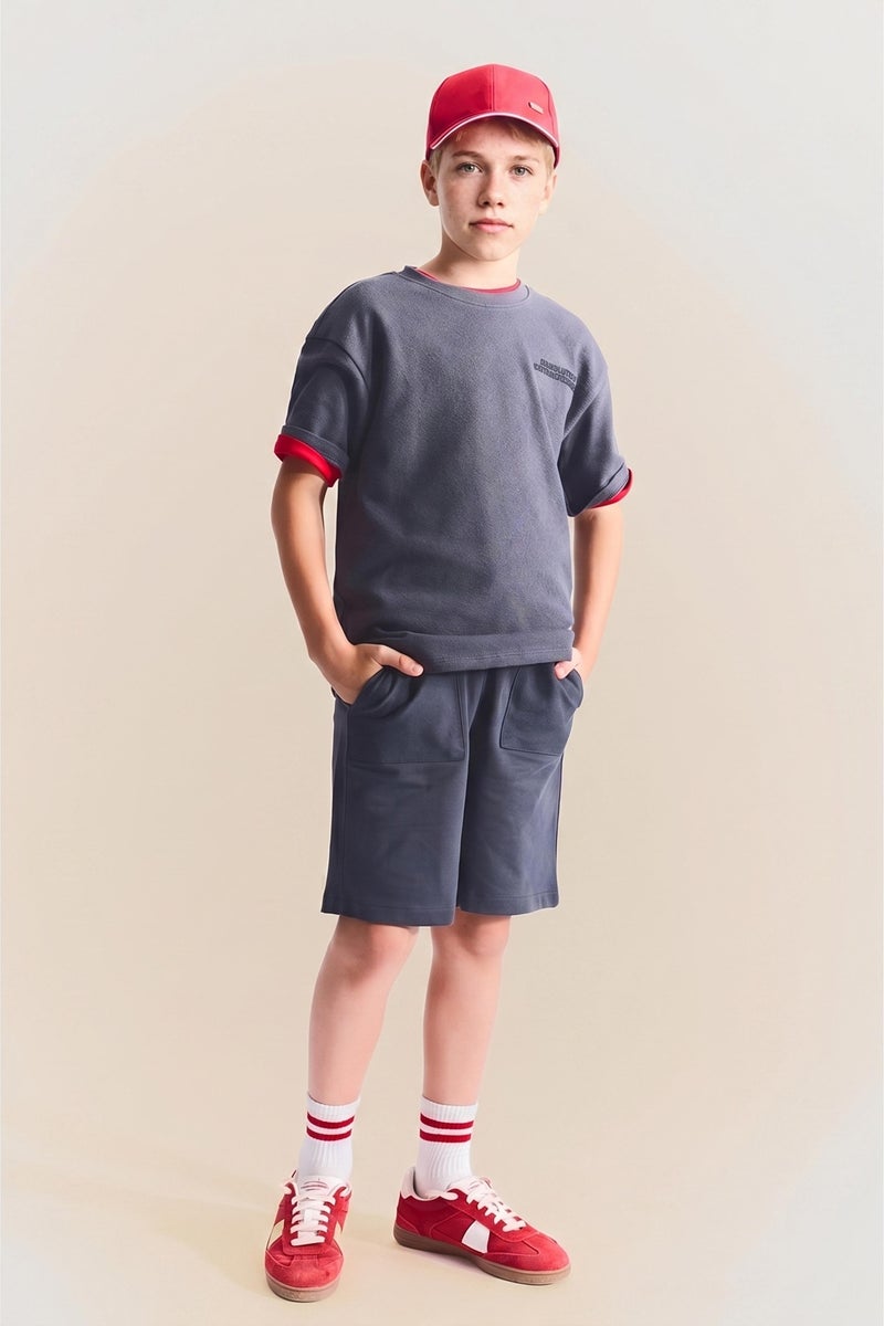 DeFacto Grey Boy Boy Regular Fit Shorts Casual - Image 1
