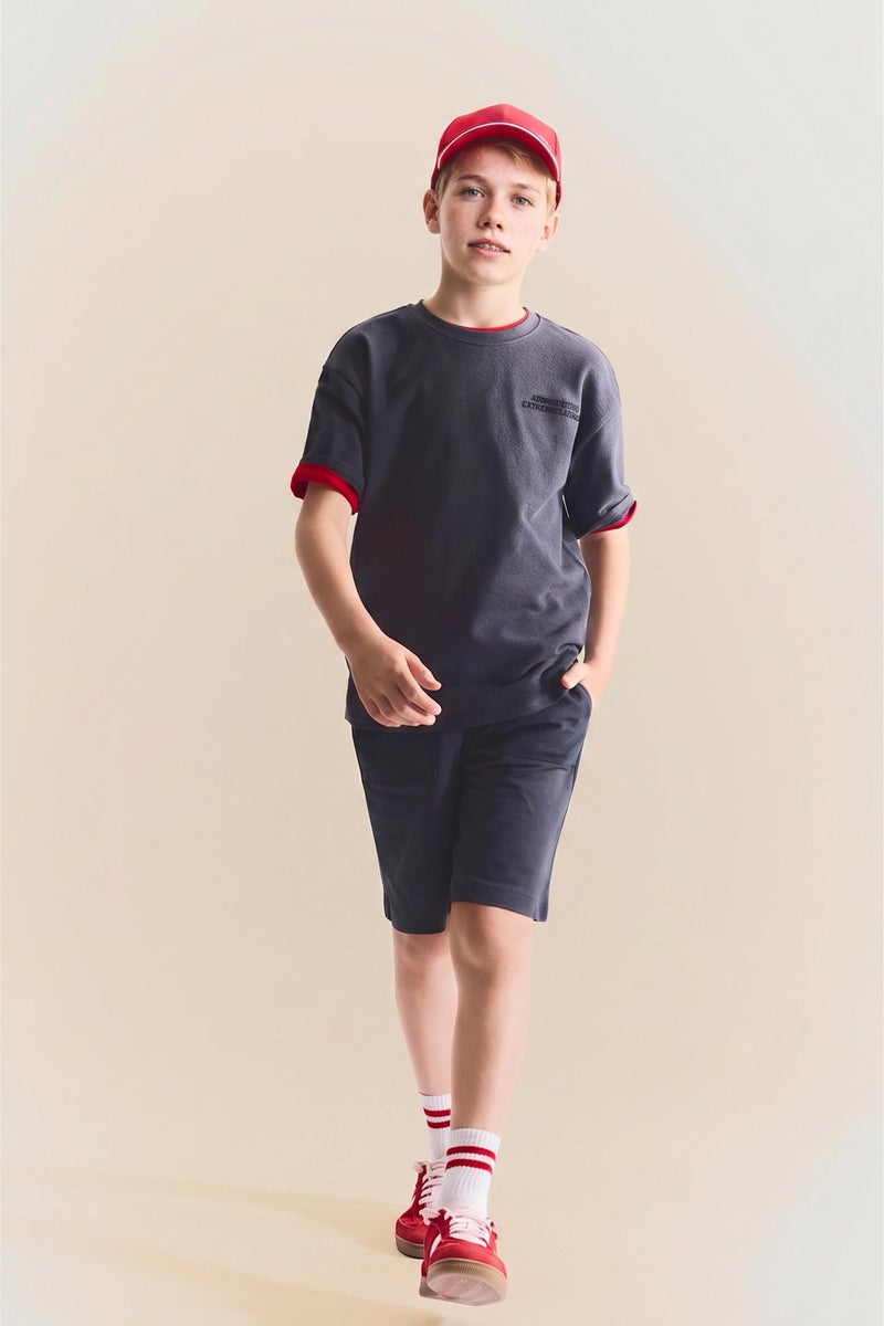 DeFacto Grey Boy Boy Regular Fit Shorts Casual - Image 2