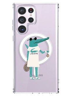 Magnetic Case for Samsung Galaxy S23 Ultra 6.8-inch Compatible with MagSafe Wireless Charging, Shockproof Phone Bumper Cover Lacoste copy