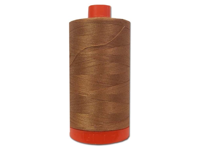 Aurifil Mako Cotton Quilting Thread 50 wt. Light Chestnut 1420 yd. - Image 5