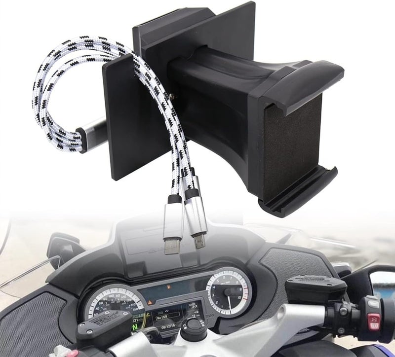 QASULER Motorcycle USB Charging Mount for BMW K1600 Models - Image 1