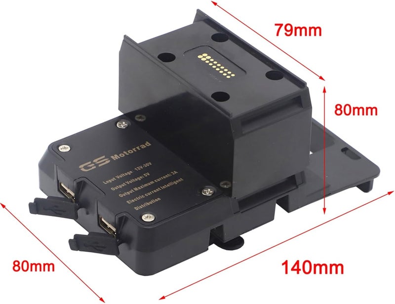 QASULER Motorcycle USB Charging Mount for BMW K1600 Models - Image 2