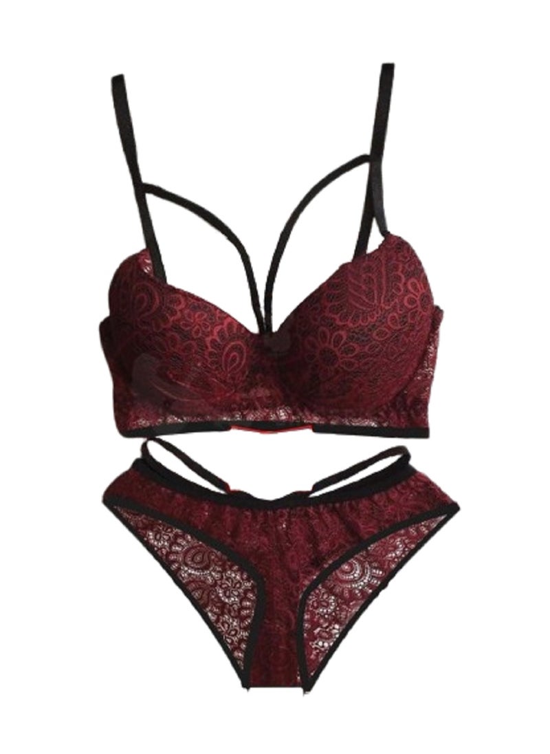 MANIKAN MANIKAN Classic Two-Piece Lace Lingerie Set 
