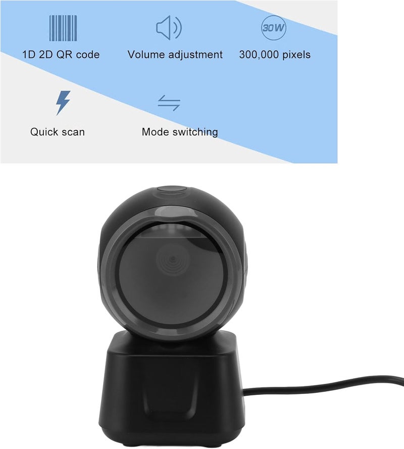 ماسح ضوئي لقراءة الباركود USB سهل الاستخدام من Karlak للمعاملات السريعة في المولات والصيدليات - Image 5