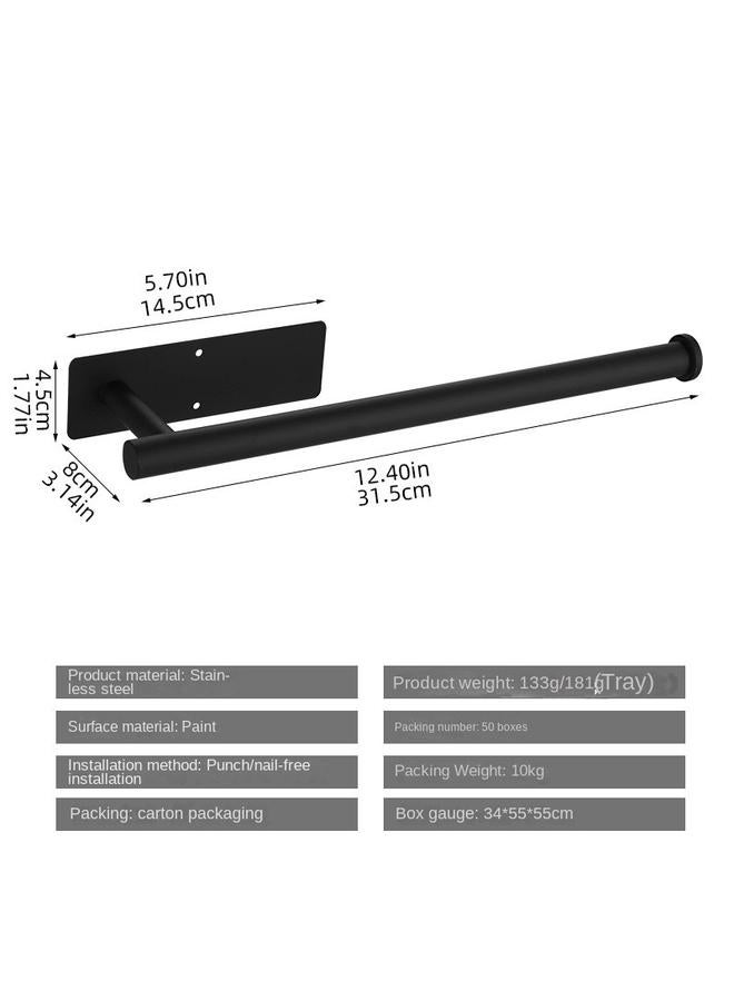 الأزرق جي دبليو رفوف مناديل من الفولاذ المقاوم للصدأ رفوف الورق رفوف المطبخ رفوف خزائن ورفوف مناديل ورفوف ورق التواليت بدون مسمار مثبت على الحائط - Image 1
