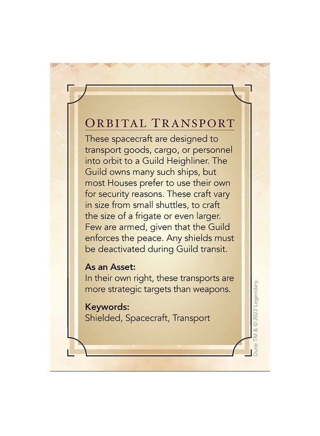 Modiphius Dune: Asset Cards - Architect Expansion Deck - Dune Adventures in The Imperium, 56 Cards RPG Expansion, Accessory Pack, Each Card Details an Individual Asset, Role-Playing Game - Image 2