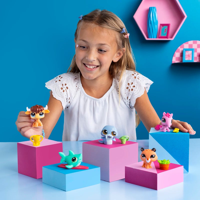 Littlest Pet Shop, 18 Pets Collector Set, Pet Surprise Display - Gen 7, Pets #1 - #18, Authentic LPS Bobble Head Figure, Collectible Imagination Toy Animal, Kidults, Girls, Boys, Kids, Tweens Ages 4+ - Image 3