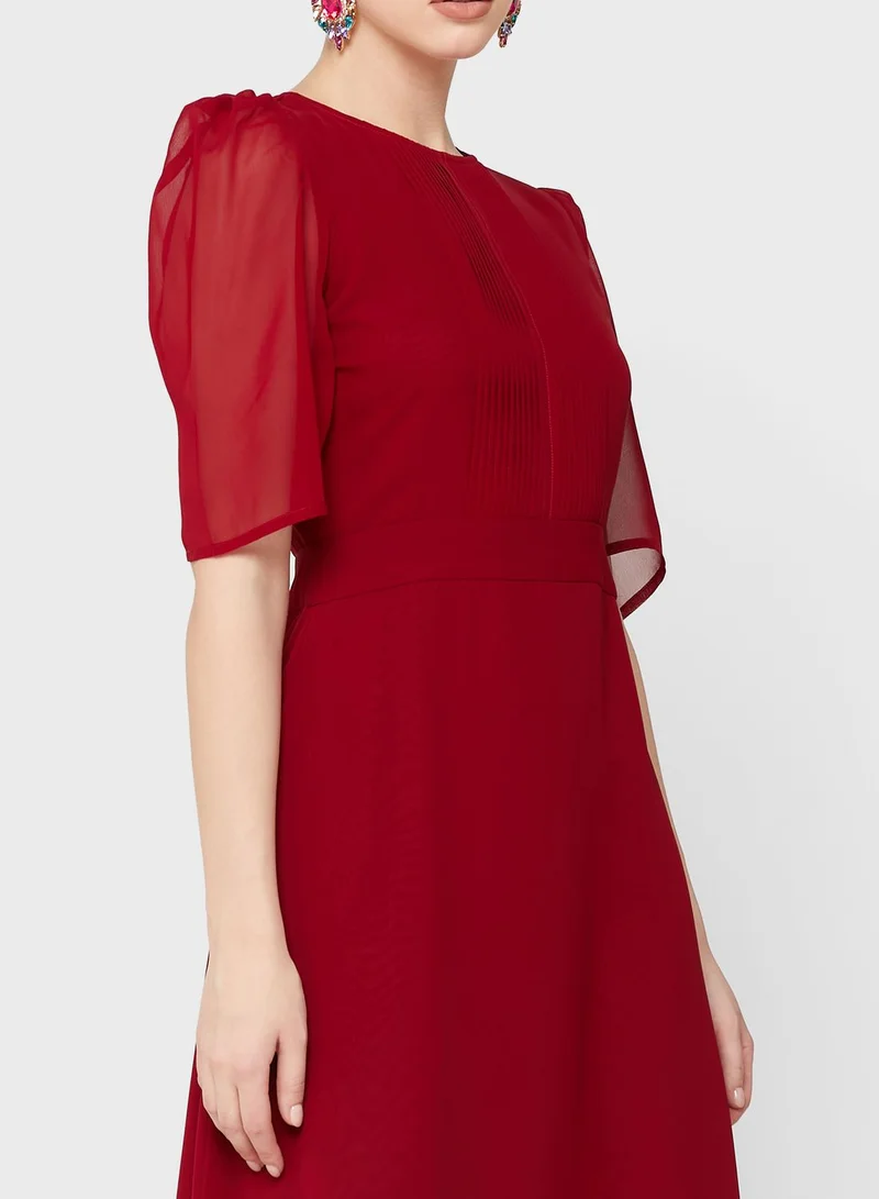 Khizana Chiffon Sleeve Maxi Dress