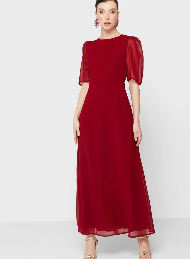 Khizana Chiffon Sleeve Maxi Dress