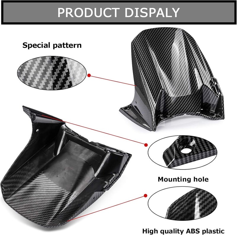 psler Rear Mudguard Tire Hugger For YZF 1000 R1 2004-2006(Carbon) - Image 3