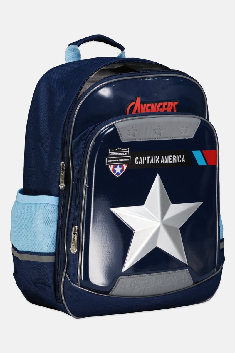 MARVEL Kids Boy Avengers Backpack, Navy - Image 3