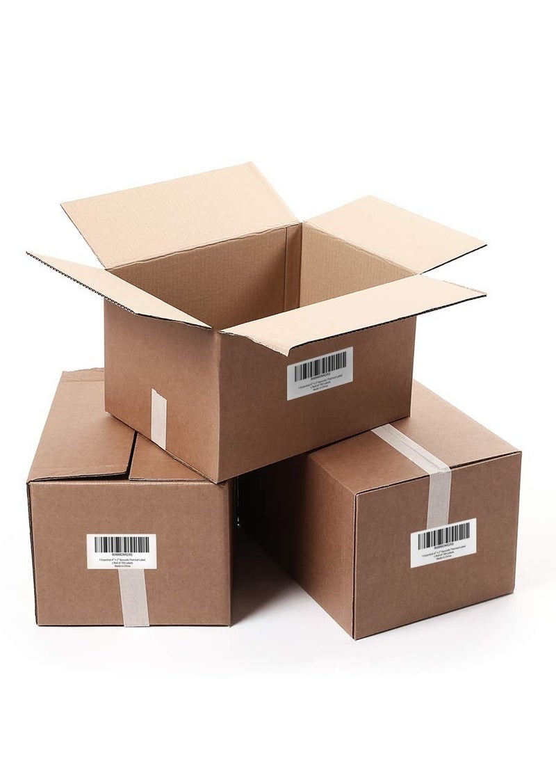 فوميمو ملصق شحن حراري مباشر 4 × 2 لفة ملصقات مقاس انش متوافقة مع طابعة رولو ومونبين وزيبرا وفارغو عبوة واحدة 500 - Image 4