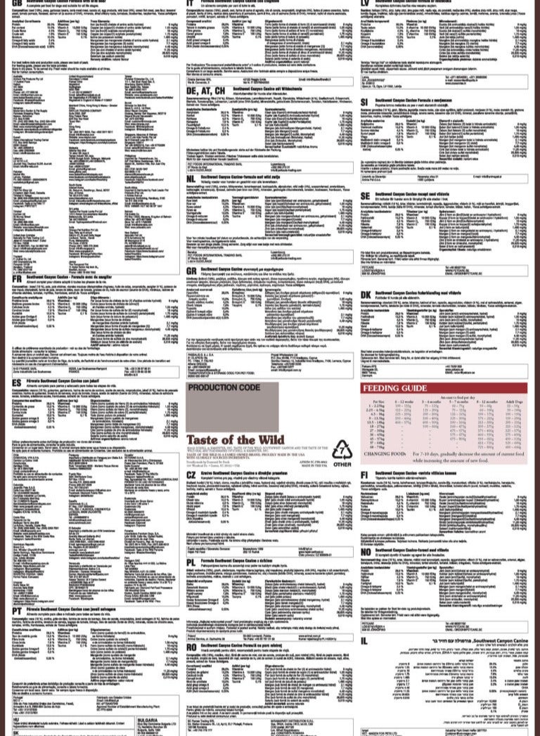 Taste of the Wild South West Canyon Canine Recipe with Wild Boar 12.2 kg - Image 5