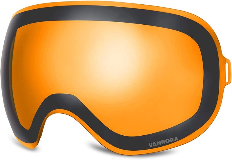 VANRORA X-Mag Ski Goggles Replacement Lens, Extra Snowboard Goggles Lens, Anti-Fog & 100% UV Protection - Image 1