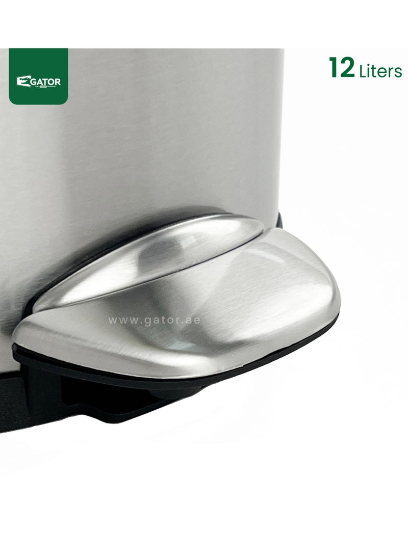 EKO EKO Stainless Steel Heavy Duty Brushed Fingerprint Proof 12L - Image 3