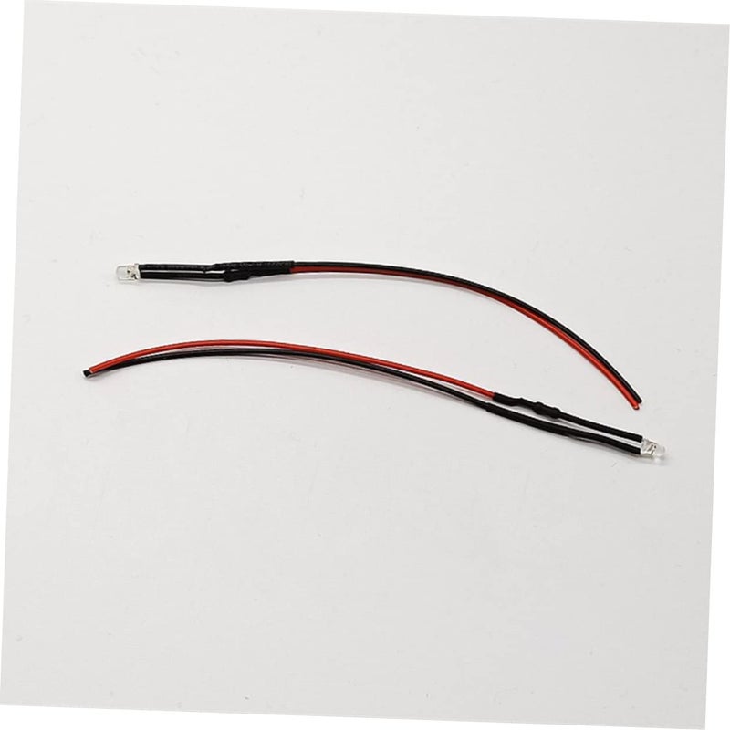 Yellow LED Lamp Beads 10pcs Flexible Cable Round Pre Bulbs Easy Install For Rc Car Decor - Image 4