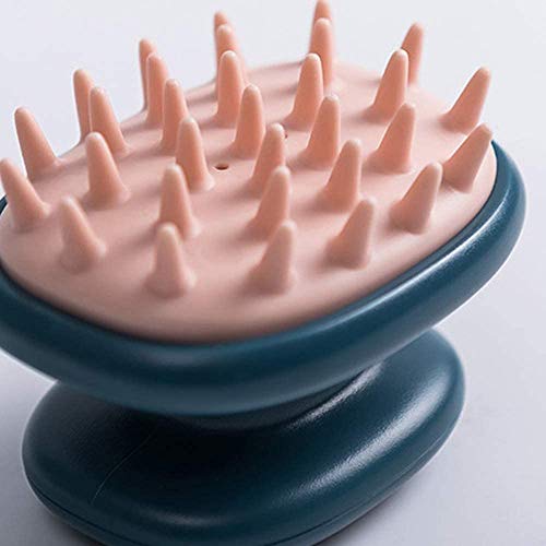 TOMATUS® Oval Shape Hair Scalp Massager Soft Shampoo Brush for Scalp Care, Hair Cleaning, Pink, 1 Pc - Image 5