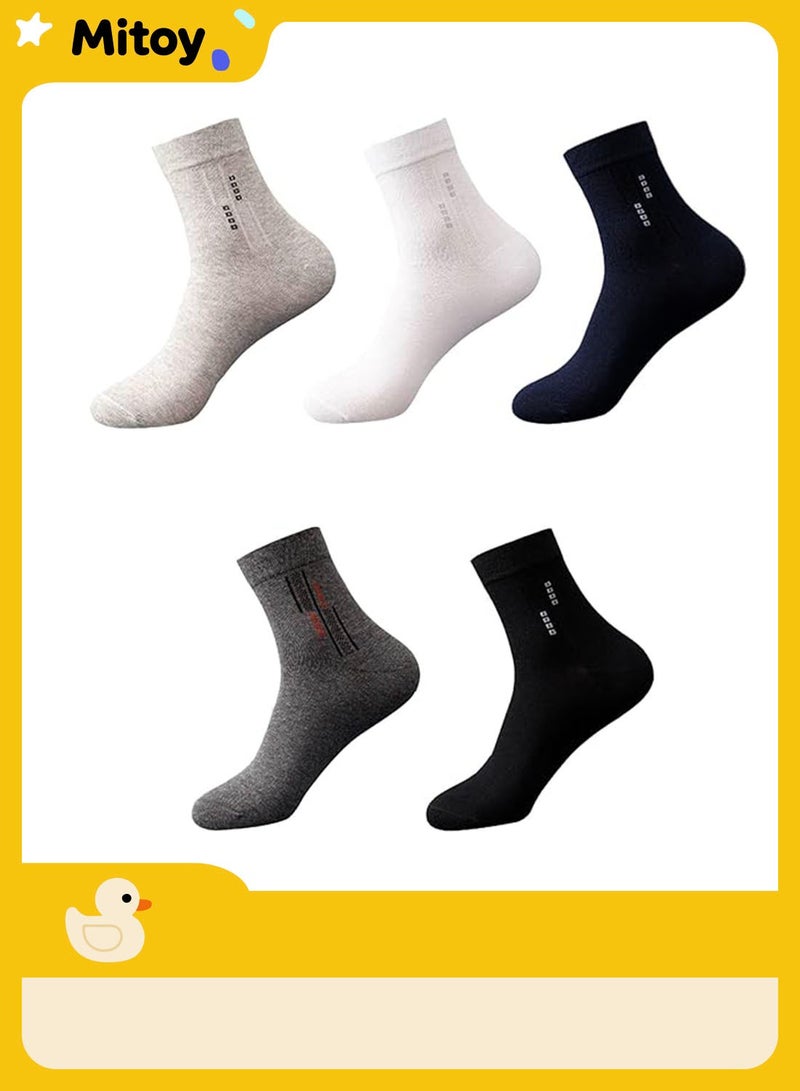 Mitoy 5-Pair 100% Cotton Men's Socks - Image 2