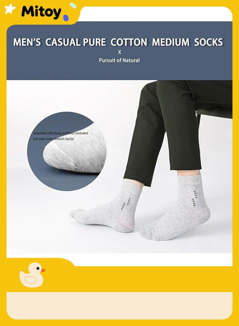 Mitoy 5-Pair 100% Cotton Men's Socks - Image 3