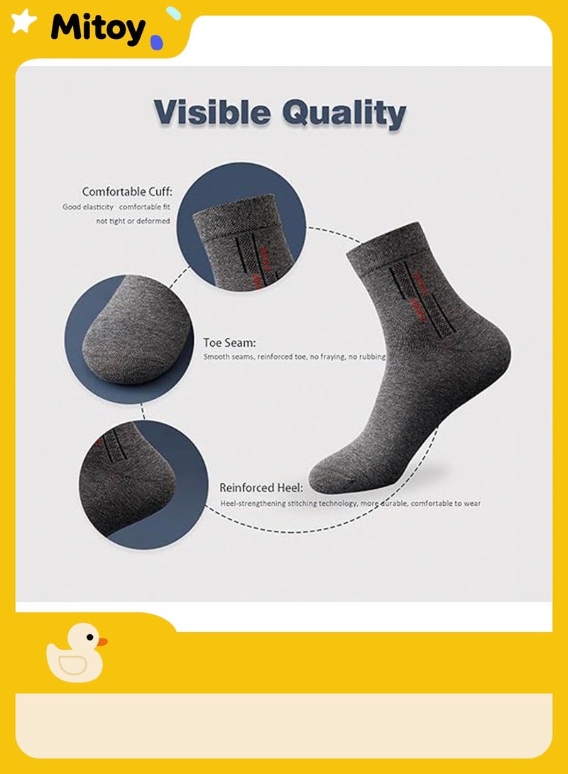 Mitoy 5-Pair 100% Cotton Men's Socks - Image 5