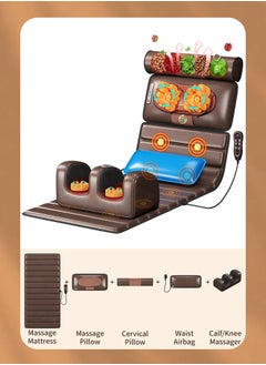 ETG Multifunctional Home Massage Mattress Cervical Spine Waist Back Massager Body Electric Massage Pad Cushion Heating Cushion  - Image 4