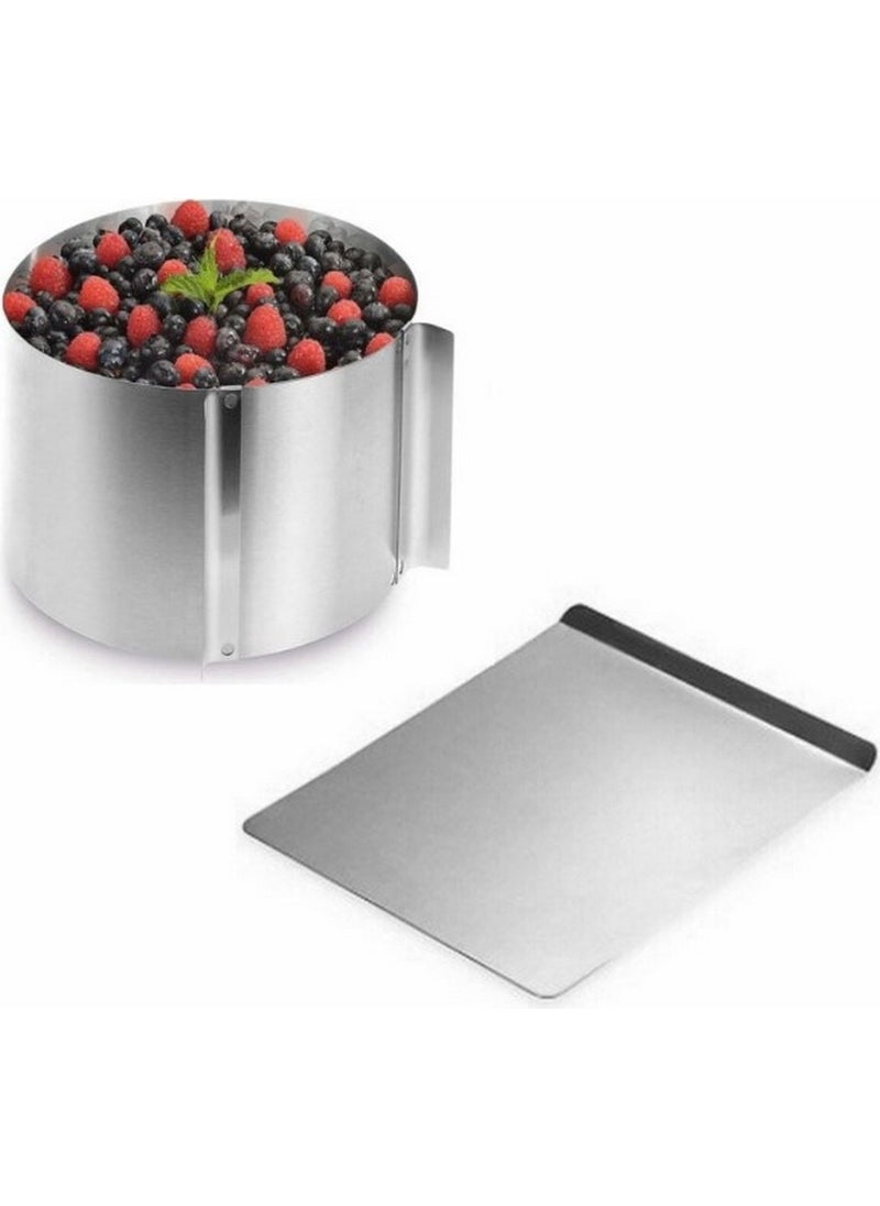 Nar Kalıp Pomegranate Mold Round Adjustable Cake Mold 15 cm deep and base 2 in One  - Image 1