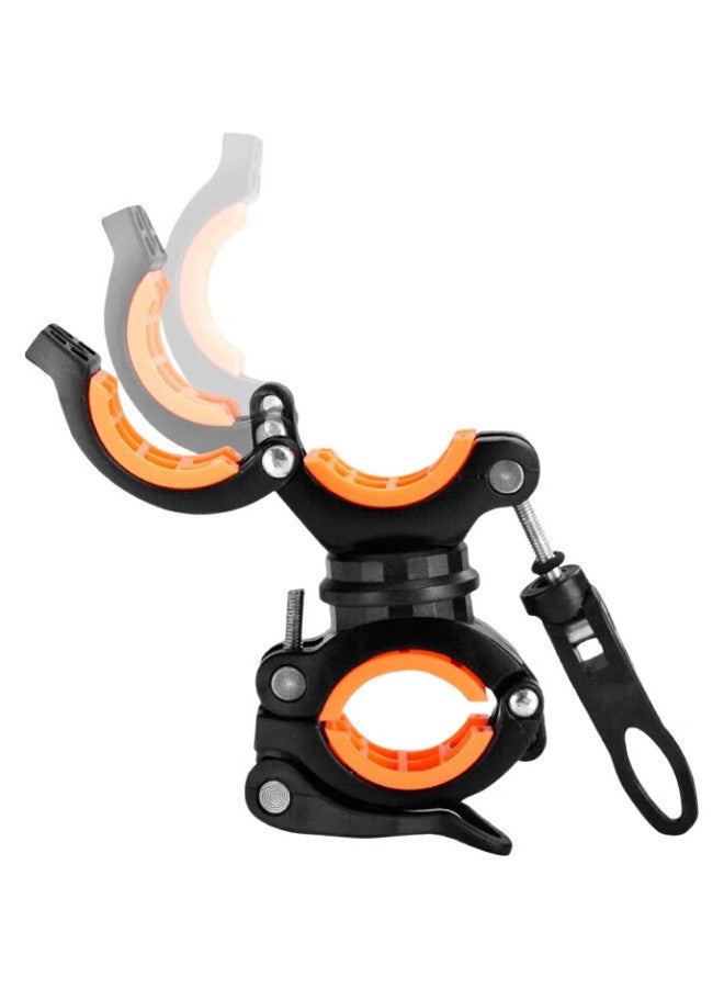 Move Iron Bicycle Light Rack, Handlebar Clamp, Front Light Mount, Fixed Bracket, Light Holder, Cycling Accessory, Rotatable - Image 3