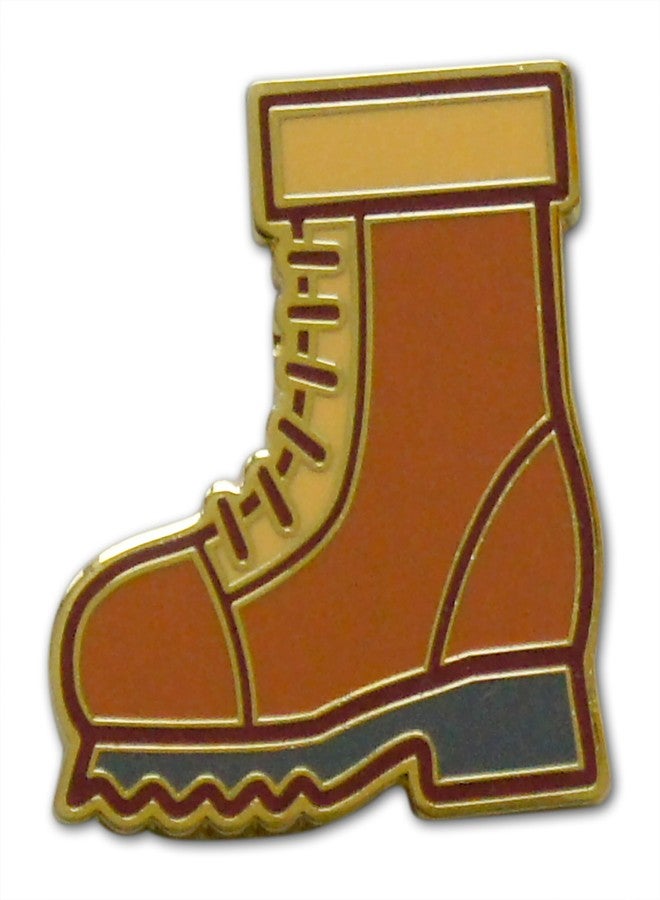 Novel Merk Camping & Hiking - Campfire, Boot & Other Lapel Pin, Hat Pin & Tie Tack Set - Clutch Back (3- Hiking Boot) - Image 2
