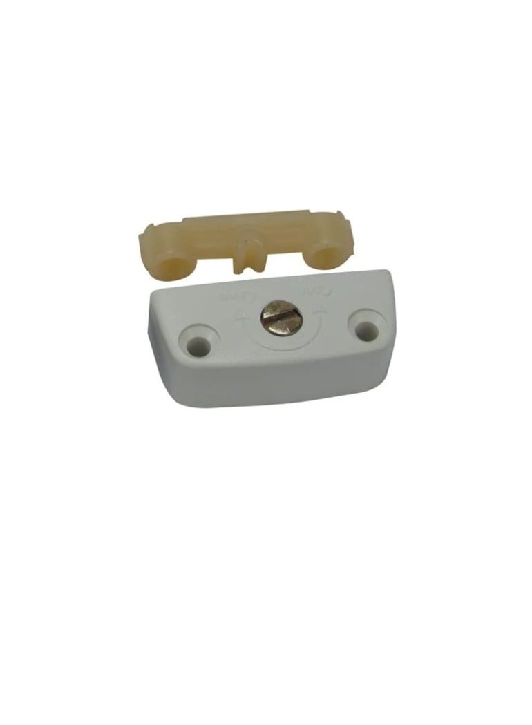 KNP KNP Cabinet Center Screw Fitting 2pcs White easy installation and reliable support for various furniture projects.