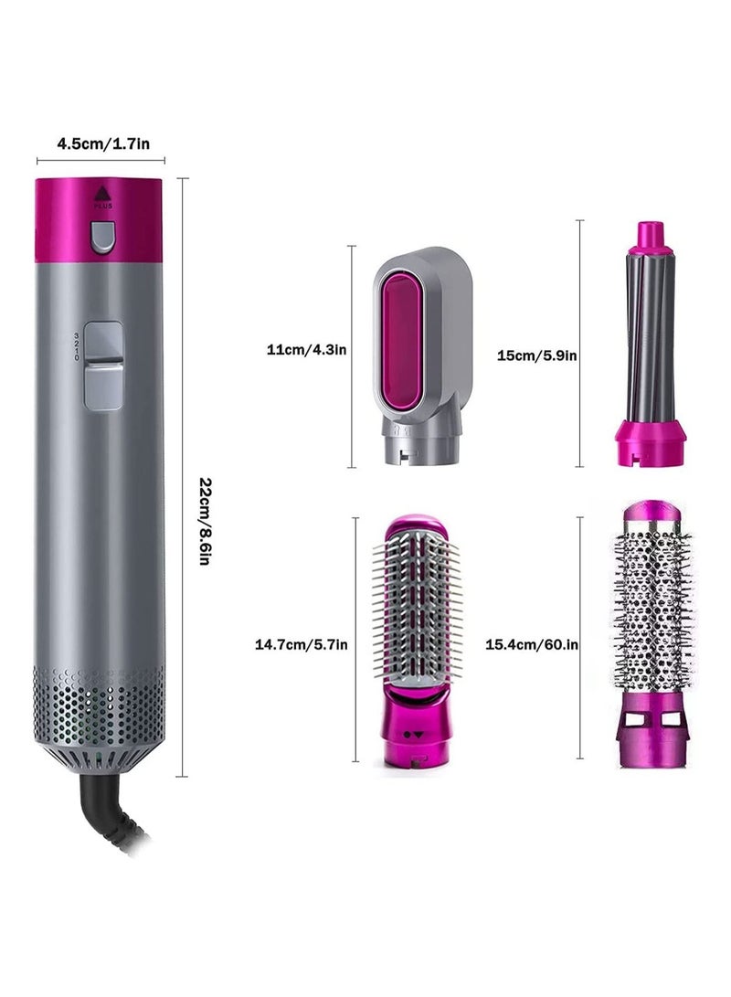 5 in 1 Hair Dryer Brush with Hair Volumizer,Hot Air Brush,Scalp Massager,Curler and Straightener for Women Hair Styling - Image 3